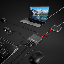 Tinklo Plėtiklis - LINDY Cat.6A USB 3.2 Gen 1 HDBaseT Plėtiklis 10 m