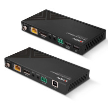 KVM Extender - LINDY Cat.6 DisplayPort 1.2, USB, IR and RS-232 HDBaseT KVM Extender 150 m