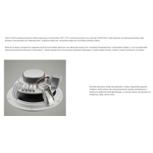 Speaker - AVTEK ceiling speaker CS 606 (10W, 70-20kHz, 8Ω) gray / white Speaker - AVTEK ceiling speaker CS 606 (10W, 70-20kHz, 8Ω) gray / white