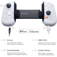 Backbone One Gen 2 žaidimų pultas iPhone ir Android - PlayStation leidimas