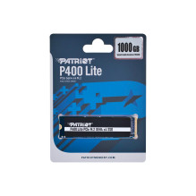 SSD, PATRIOT, P400 Lite, 1TB, M.2, PCIE, NVMe, Rašymo greitis 2700 MB/s, Skaitymo greitis 3500 MB/s, 3,8 mm, P400LP1KGM2