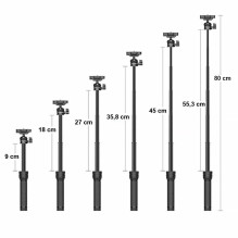 Teleskopinė asmenukių lazda - trikojis Ulanzi MT-34