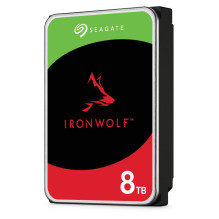 HDD, SEAGATE, IronWolf, 8TB, SATA 3.0, 256 MB, 7200 rpm, Discs / Heads 5 / 10, 3,5", ST8000VN004