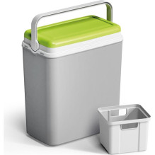 Cooler box Adriatic, green / grey, 40 x 24 cm, 29 l