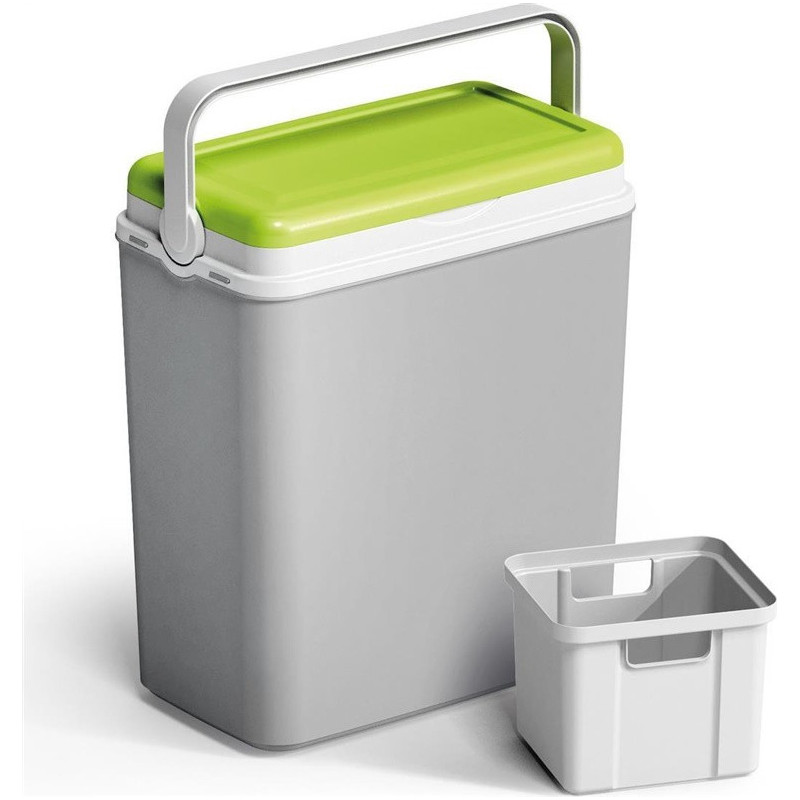 Cooler box Adriatic, green / grey, 40 x 24 cm, 29 l