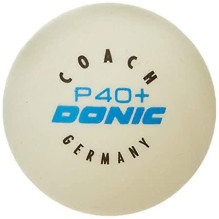 Table tennis ball Donic DONIC P40+ Coach 1star, 40 mm, 6 pcs