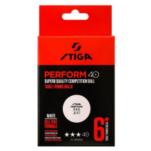 Table tennis ball Stiga, 40 mm, 6 pcs
