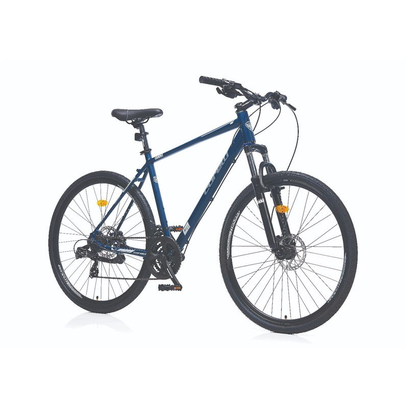 Dviratis hibridinis Corelli, 28 ", mėlynas