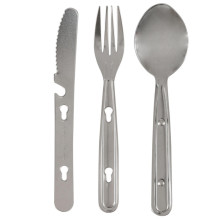 Tourist cutlery set stainless steel, 80 mm,