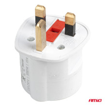 Zestaw adapterów podróżnych z bezpiecznikiem EU UK 13A 250V 10szt. AMIO-04858