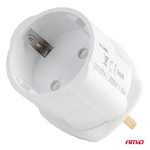 Zestaw adapterów podróżnych z bezpiecznikiem EU UK 13A 250V 10szt. AMIO-04858