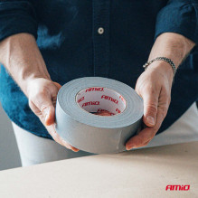 Taśma techniczna szara 48mm x 50m x 0,19mm AMIO-04852