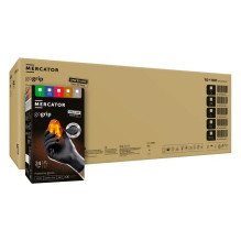 Rękawice nitrylowe czarne Mercator GoGrip ONE-BY-ONE Black 100szt. rozmiar M