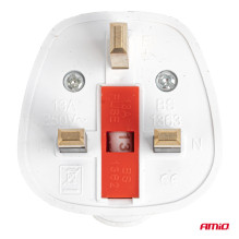 Zestaw adapterów podróżnych z bezpiecznikiem EU UK 13A 250V 10szt. AMIO-04858