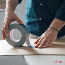 Taśma techniczna szara 48mm x 50m x 0,19mm AMIO-04852