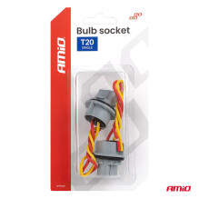 Oprawa gniazdo żarówki T20 LED 12V W21W WY21W W3x16d 7440 T20 2szt. AMIO-04833