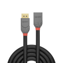 DisplayPort Cable - Lindy 1m DisplayPort 1.4 Extension Cable 32.4Gbps 7680x4320@60Hz Anthra Line