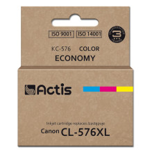 Ink Cartridge - Actis KC-576 Replacement CL-576XL 15 ml Cyan Yellow Magenta