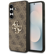 „Guess Big 4G Classic“ logotipo dėklas, skirtas „Samsung Galaxy S25 FE“ – rudas