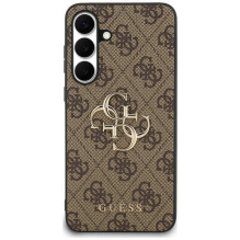 „Guess Big 4G Classic“ logotipo dėklas, skirtas „Samsung Galaxy S25 FE“ – rudas