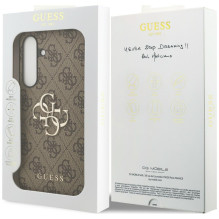 „Guess Big 4G Classic“ logotipo dėklas, skirtas „Samsung Galaxy S25 FE“ – rudas