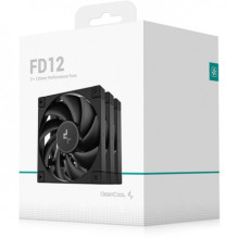 Deepcool FD12 120mm korpuso ventiliatorius R-FD12-BKNPN3-G juodos spalvos 3 vnt. Deepcool FD12 120mm korpuso ventiliatorius R-FD12-BKNPN3-G juodos spalvos 3 vnt.