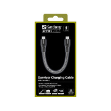 Sandberg 441-66 Survivor USB-C Cable 0.2M 100W