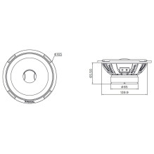 Głośniki samochodowe coaxialne dwudrożne FOCAL PC 165 LE 165 mm, 80W RMS Głośniki samochodowe coaxialne dwudrożne FOCAL PC 165 LE 165 mm, 80W RMS