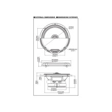 ALPINE R2-S65 koaksialiniai 2 juostų automobilio garsiakalbiai 100 W RMS 165 mm