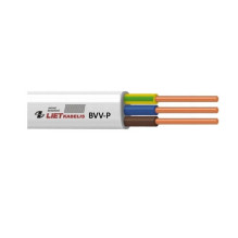 Cable Lietkabelis BVV-P, 2 x 1 mm², white, 50 m