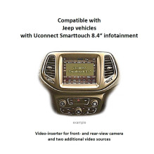Adapter do kamery cofania Jeep Compass, Renegade, Wrangler 2018 - Uconnect 8,4.