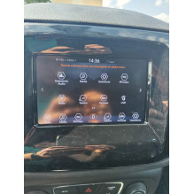 Adapteris Fiat 500 galinio vaizdo kamerai. Jeep Compass, Renegade, Wrangler 7 colių