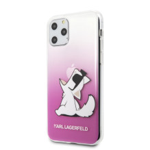 Karl Lagerfeld KLHCN65CFNRCPI iPhone 11 Pro Max kietas dėklas, rožinis / rožinis Choupette Fun