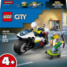 Constructor LEGO® City Police Motorcycle Chase 60455, 65 pcs