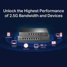 Switch, TP-LINK, TL-SG108-M2, Desktop / pedestal, TL-SG108-M2