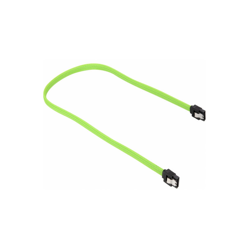 Sharkoon SATA III Angled Cable 0.45m Green