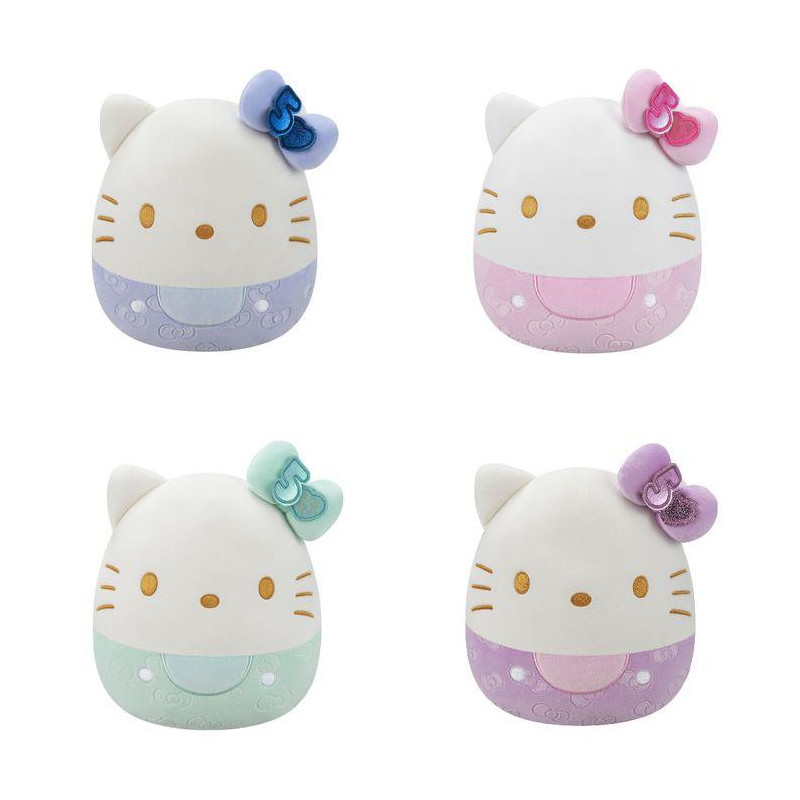 Pliušinis žaislas Squishmallows Hello Kitty Embossed Bows