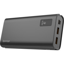 Power bank Sponge Energy 20 000, 20000 mAh, 22.5 W, grey