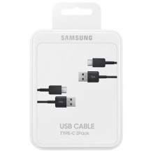 Laidas SAMSUNG USB Type A M, USB Type C M, juodas