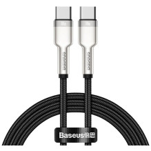 Cables Baseus CATJK-C01, USB-C, 1 m, silver / black, 100 W