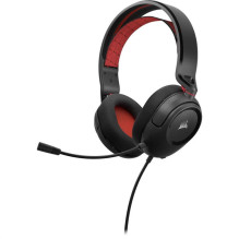 Wired gaming headset Corsair HS35 v2, black / red