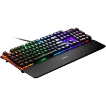 Klaviatūra Steelseries Apex 5 Hybrid Blue, anglų (US), juoda