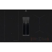 Induction hob with built-in extractor ELECTROLUX ECC83443CZ SaphirMatt black matt 80 cm