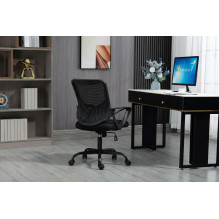 Office Chair - Activejet YK507 Mesh Backrest, Adjustable Height, Black