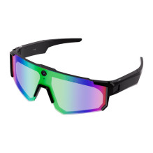 Smart Glasses - COLMi V06 8MP Camera 2K Video AI, Bluetooth, IP54 Black with Blue Lenses