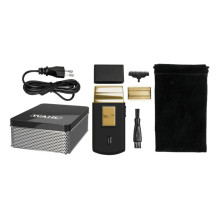 Elektrinis skustuvas - Wahl Travel Shaver Gold Edition (07057-016, įkraunamas, 45 min veikimo laikas) juodas auksas Elektrinis skustuvas - Wahl Travel Shaver Gold Edition (07057-016, įkraunamas, 45 min veikimo laikas) juodas auksas