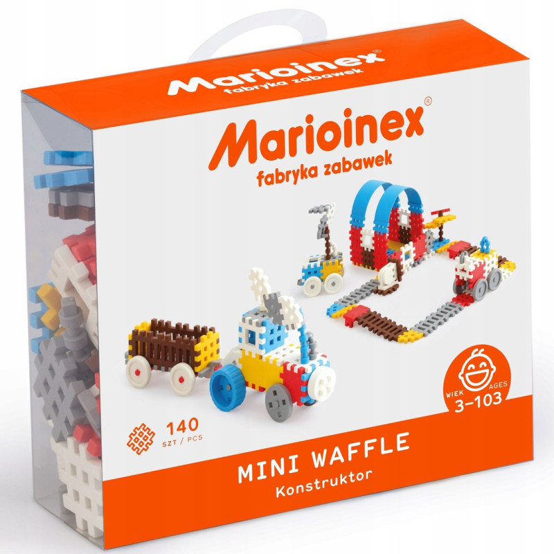 Constructor - Marioinex Mini Waffle Building Blocks Set 140 Pcs. Multicolor