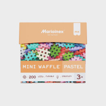Toy building blocks - Marioinex Mini Waffle 200 pieces (pastel colors)