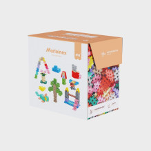 Žaislų statybiniai blokai - Marioinex Mini Waffle 200 dalių (pastelinės spalvos)