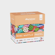 Žaislų statybiniai blokai - Marioinex Mini Waffle 200 dalių (pastelinės spalvos)